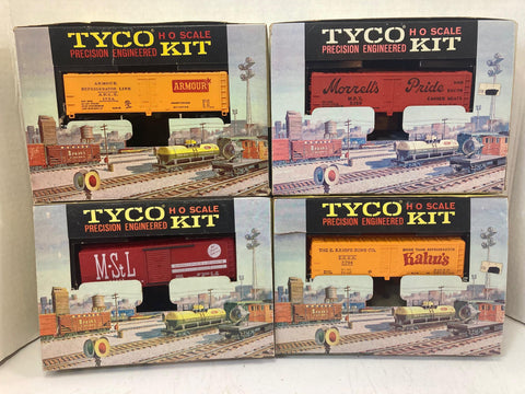 Vintage Tyco Ho Scale Kits "2 Completed/2 Untouched" (K329C, K311Q, K329E, K329H)