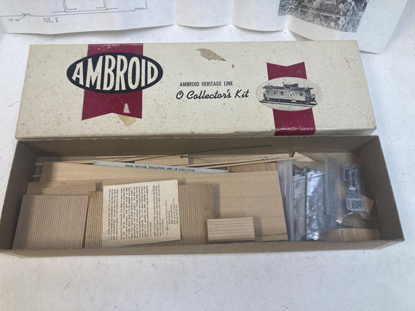Ambroid Heritage Line O-19 LHR Lehigh & Hudson River Flanger Caboose Kit O Scale