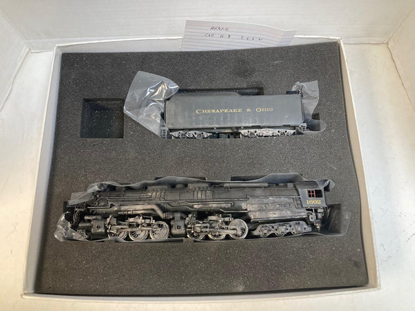 Akane HO Brass C&O H-8 Allegheny #1602 - Runs Well - Weathered