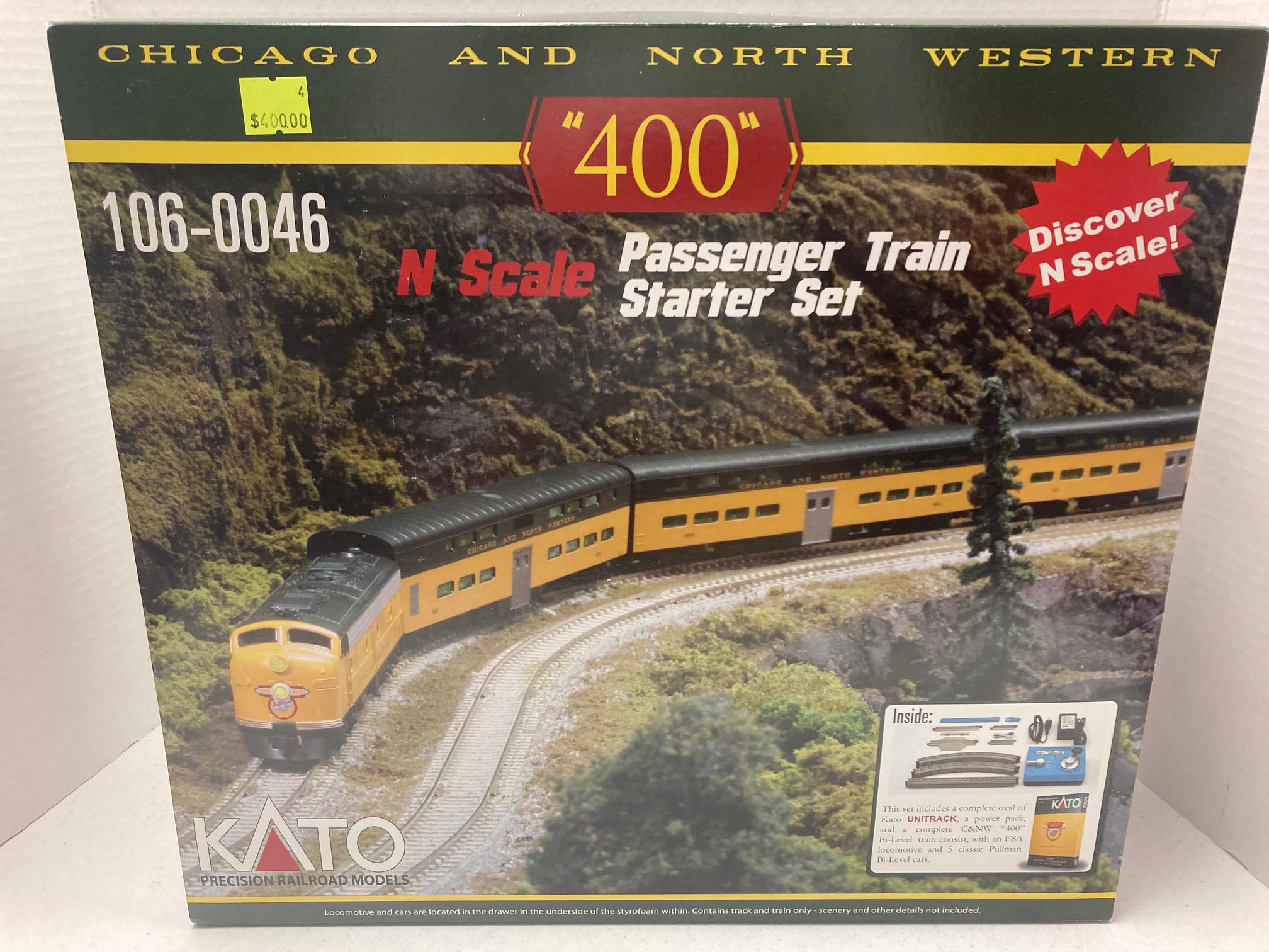 KATO Chicago And N Western "400" Classic N Scale Train Starter Set