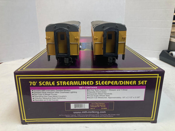 MTH Premier 20-6566 & 20-6666 Union Pacific City of San Francisco 7-Car Set - O Scale