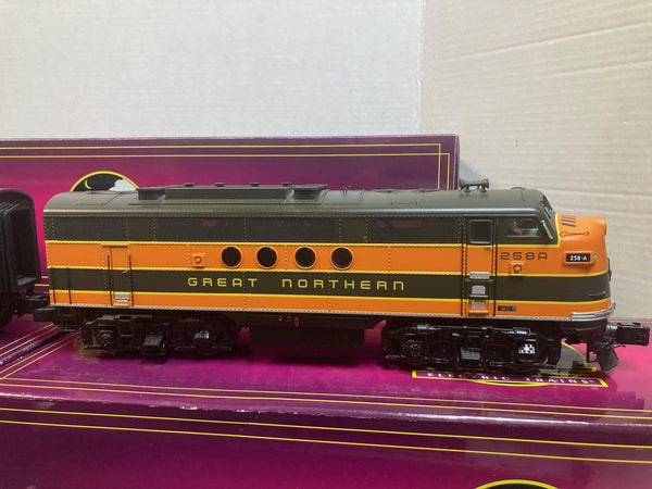 MTH Premier Great Northern ABBA F-Unit Diesel Set | 20-20628-1 + 20-20627-1 + (2) 20-20627-3 | O Gauge w/ PS3