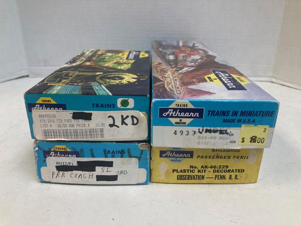 Athearn HO PRR Powered F7 #9506 & 3 Passenger Car Lot - Kadees - Built & Kit