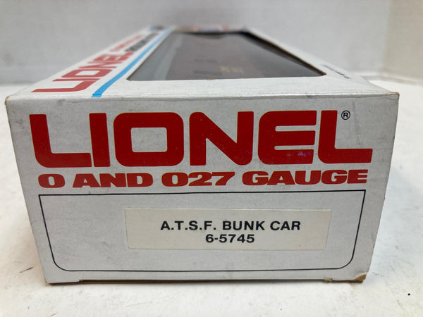 Lionel 6-5745 ATSF Bunk Car – O Gauge – Pre-Owned Very Good Condition