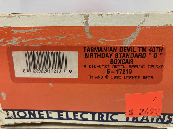 Lionel Tasmanian Devil TM 40th Birthday "O" Boxcar (6-17219)
