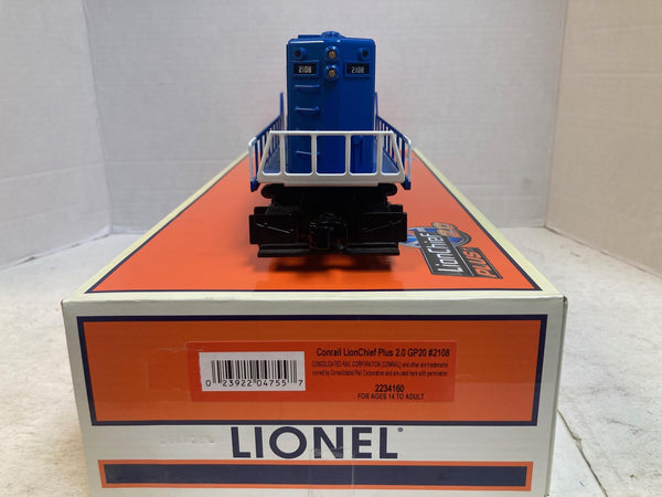 Lionel O Scale LionChief Plus 2.0 Conrail GP20 #2108 (2234160) – New, Test Run Only