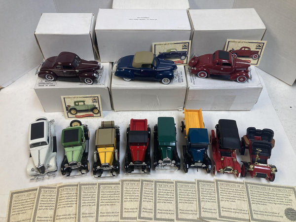 National Motor Museum Mint 1:32 Scale Diecast Collection – "History of Ford" 11-Car Lot (1903–1939)