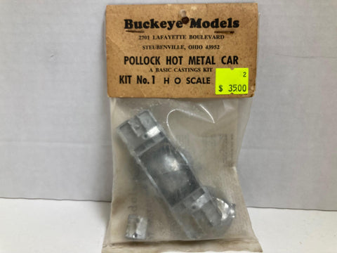 Buckeye Models Pullock Hot Metal Car, KIT No.1 HO Scale