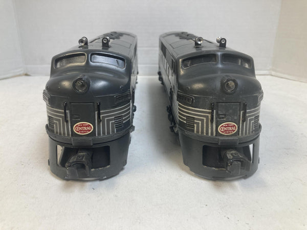Lionel Postwar 2344 New York Central F3 AA Diesel Set Powered & Dummy Screen Vents