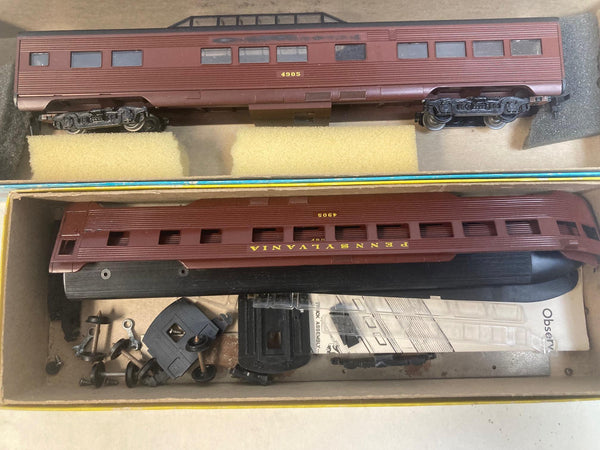 Athearn HO PRR Powered F7 #9506 & 3 Passenger Car Lot - Kadees - Built & Kit
