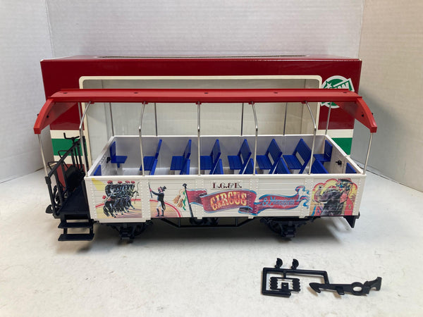 LGB 3125 Circus & Menagerie Passenger Car – G Scale – Pre-Owned Very Good Condition