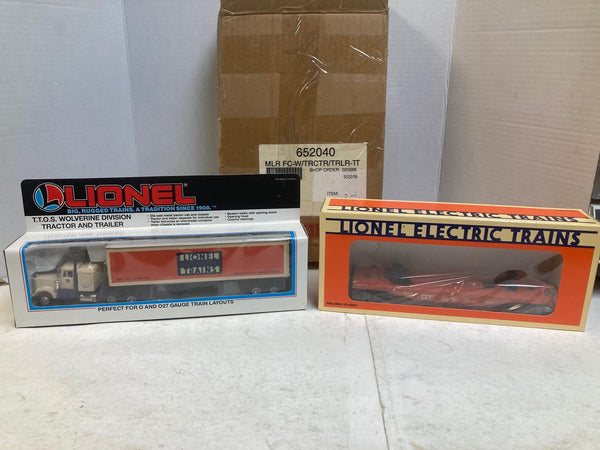 Lionel 6-52040 T.T.O.S. Flatcar & 6-52033 Wolverine Division Tractor/Trailer | NEW