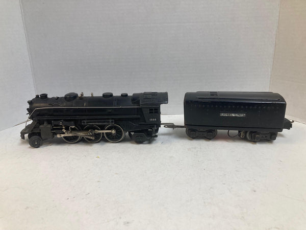 Lionel Pre-War 1666 2-6-2 Steam Locomotive w/ 2689W Whistling Tender – O Gauge