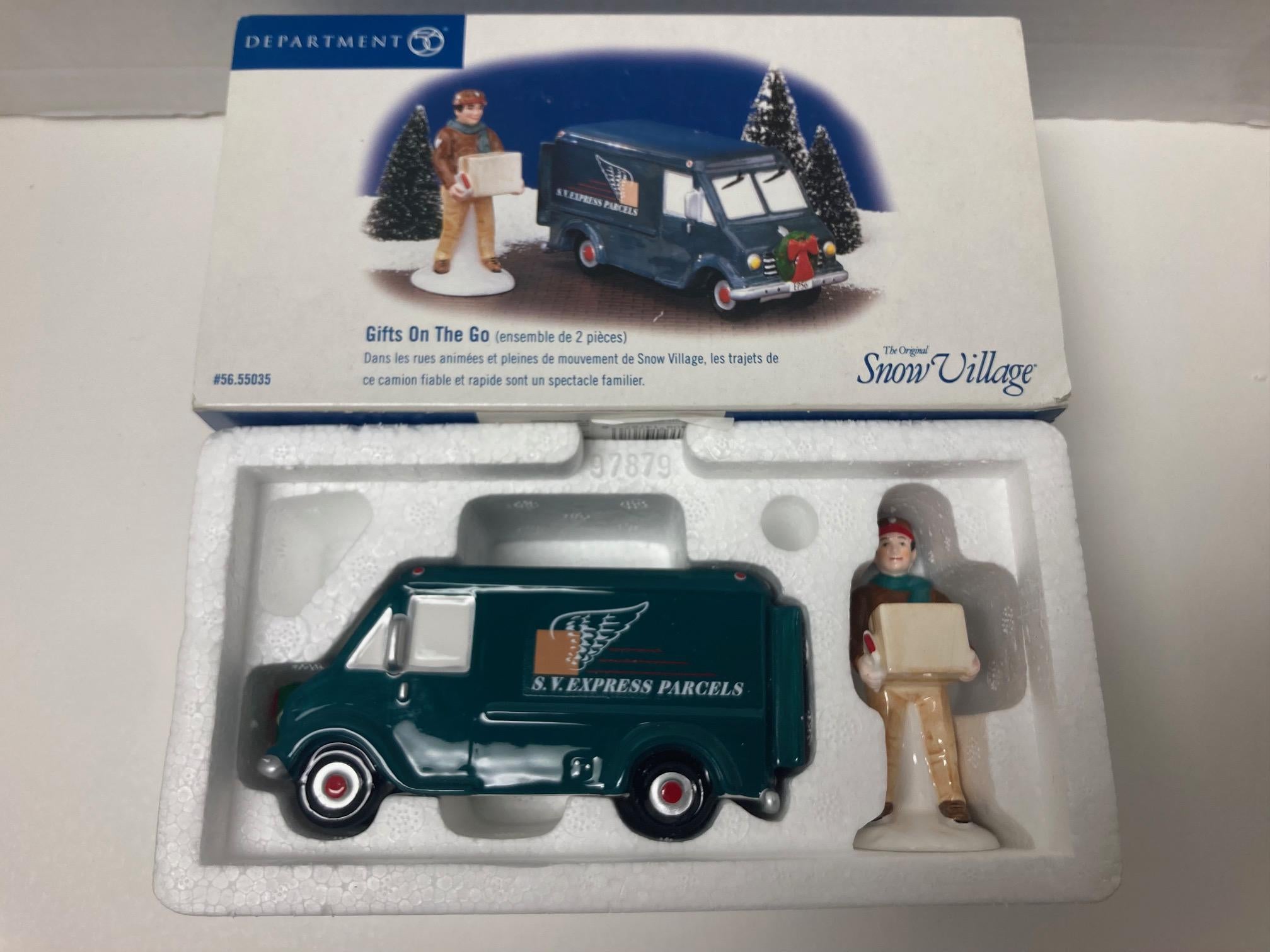 Department 56 The Original Snow Village "Gifts On The Go (2 pieces)" (56.55035)