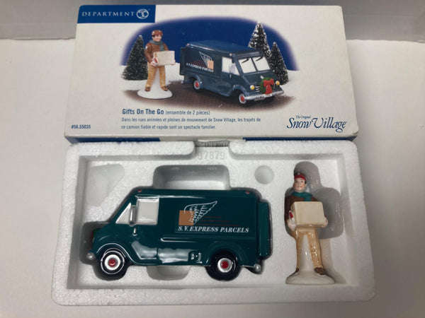 Department 56 The Original Snow Village "Gifts On The Go (2 pieces)" (56.55035)