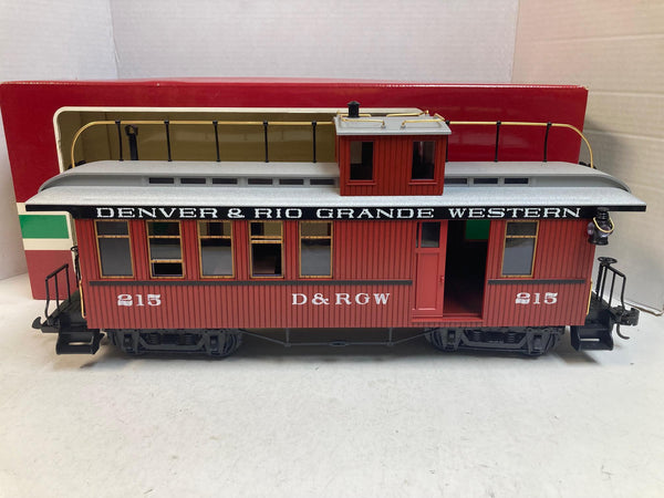 LGB 4075 D&RGW Caboose – G Scale – Denver & Rio Grande Western – Pre Owned Great Condition