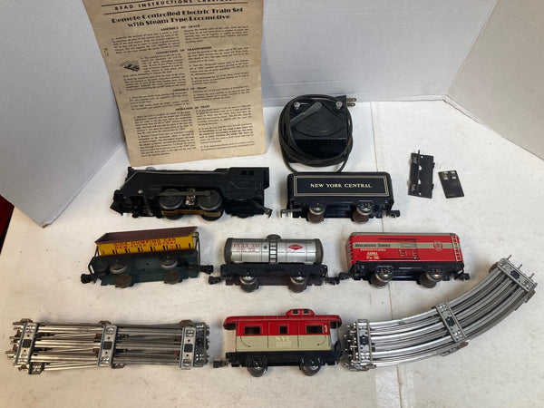 Vintage Marx NYC Steam Freight Set | w/ Original Manual & Box Bottom | EXCELLENT