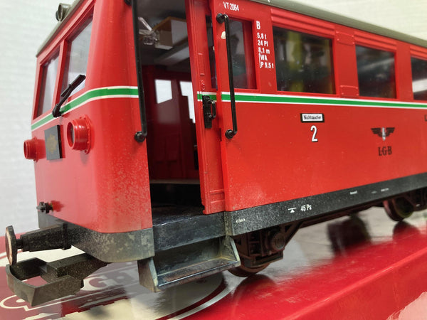 LGB 2064 Triebwagen “Friesland” Railbus G-Scale Pre-Owned Great Condition Weathered w/ Box