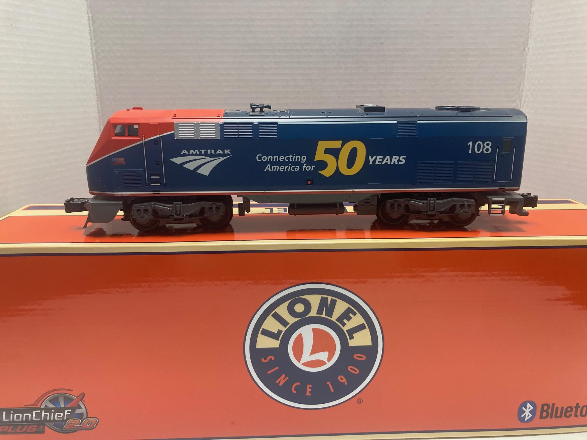 Lionel Amtrak 50th Anniversary Lion Cheif Plus 2.0 Genesis