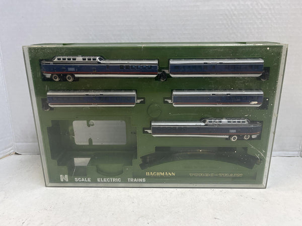 Bachmann N Scale United Aircraft Penn Central Turbo-Train Set 4340:2995 Vintage "READ"